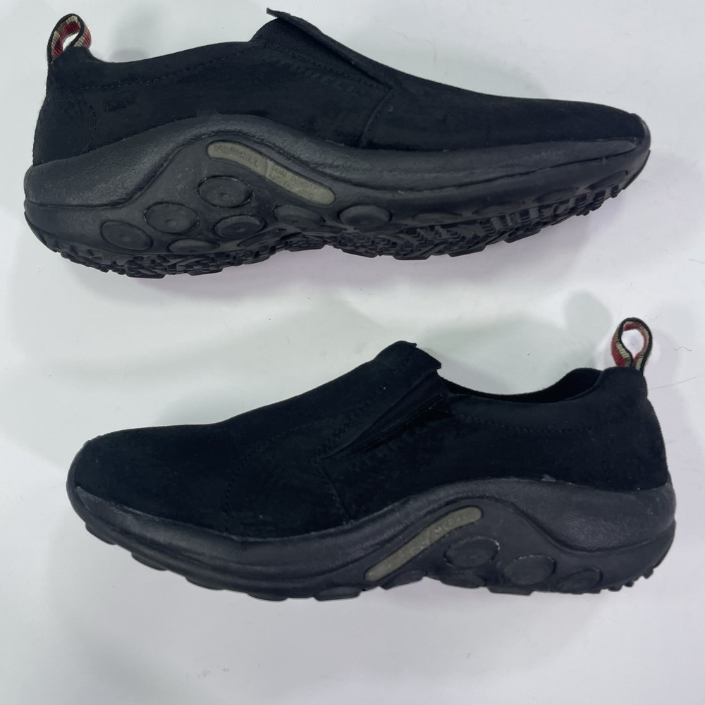 Merrell Women's Jungle Moc Slip-On Shoe Midnight Black Suede US Size 11